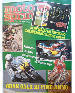 MOTO SPRINT   n.52  24dic/7gen   1982    Gran Gala' di fine anno    [SR]