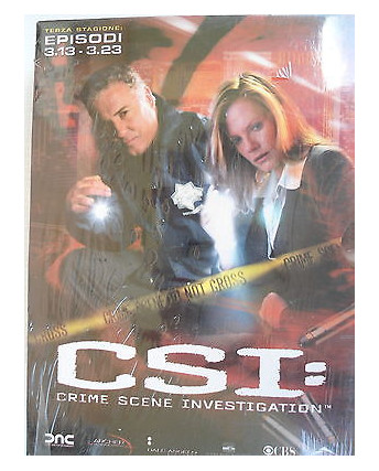CSI terza stagione episodi  dal 13 al 23 DVD Nuovo