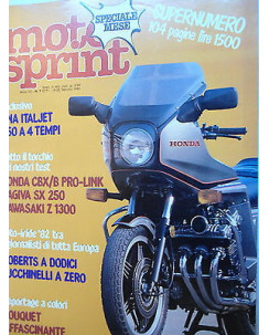 MOTO SPRINT   n.7  18/25 feb  1982    Italjet-Honda Cbx-Cagiva-Kawasaki     [SR]
