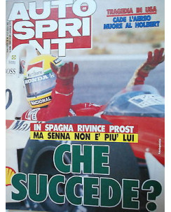 Auto Sprint   n.40  4/10 ott   1988  Morte Holbert-Prost-Senna-Gp Spagna   [SR]