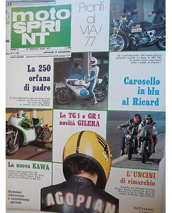 MOTO SPRINT   n.8(15)  24feb/3mar  1977    Kawa-Richard-Gilera-Ducati     [SR]