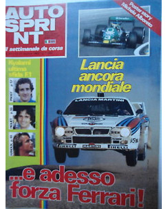 Auto Sprint   n.41   11/17 ott   1983  Poster Michele Alboreto    [SR]