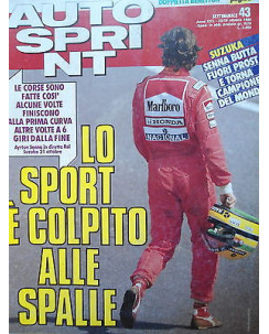 Auto Sprint   n.43  23/29 ott   1990   Senna-Prost-Rover 100-Ford Festival  [SR]