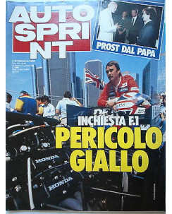 Auto Sprint   n.44   29ott/4nov   1985   Prost-F.1-Alfa Romeo-Renault   [SR]
