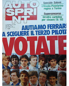 Auto Sprint   n.46  13/19 nov   1984   Ferrari-Honda-Peugeot-Renault     [SR]