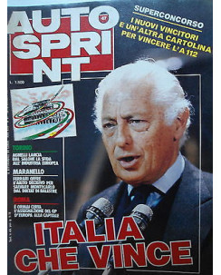 Auto Sprint   n.47  20/26 nov  1984   Ferrari-Agnelli-Porsche-Lancia    [SR]