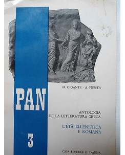 Gigante, Presta: Antologia della letteratura Greca Ed. G. D'Anna [SR] A75