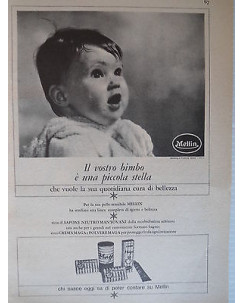 P63 .005 Pubblicita' Advertising  Mantovani  Sapone neutro,crema 1963 Clipping