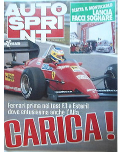 Auto Sprint   n.5  29gen/4feb  1985   Ferrari-Lancia-Alfa-Mc Laren  [SR]