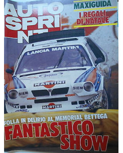 Auto Sprint   n.51  16/22dic   1986   Memorial Bettega-Williams-Renault GT  [SR]