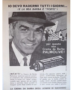 P63 .018  Pubblicita' Advertising  Palmolive  crema da barba  1963  Clipping