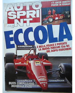 Auto Sprint   n.8  19/25 feb   1985   Ferrari-Renault-Peugeot-Porsche   [SR]