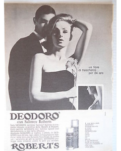P63 .019  Pubblicita' Advertising  Roberts Deodoro deodorante 1963  Clipping