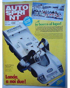 Auto Sprint   n.8  22/28 feb  1983   Ferrari-Lancia-Mc Laren-Alfa-Porsche   [SR]