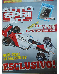 Auto Sprint   n.9  28feb/6mar   1989   Mc Laren-Thierry-Williams-Renault   [SR]