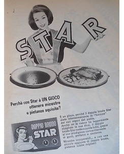 P63 .025  Pubblicita' Advertising Star brodoper minestre  1963  Clipping