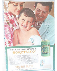 P64.001  Pubblicita' Advertising Roberts Borotalco  1964 Clipping