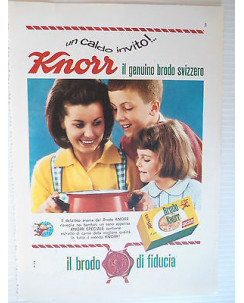 P64.006  Pubblicita' Advertising  Knorr brodo per minestre 1964 Clipping