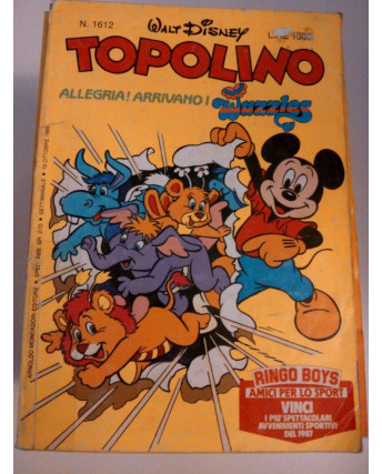Topolino n.1612 -19 Ottobre 1986- Edizioni Walt Disney