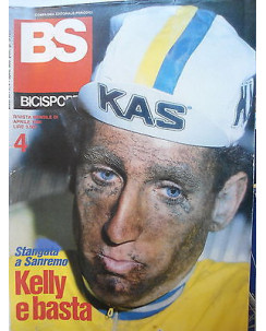 BS Bicisport  n.4 apr  1986    Poster Moser (staccato) -Sanremo- Kelly  [SR]