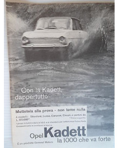 P64.016  Pubblicita' Advertising  Opel  Kadett automobili 1964 Clipping