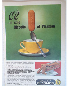 P64.019  Pubblicita' Advertising  Plasmon  biscotti  1964 Clipping