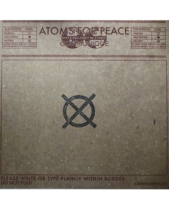 CD08 43 ATOMS FOR PEACE: Communique "RADIOHEAD & RHCP", CD promo 1 traccia, XL