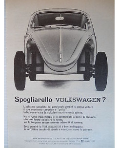 P64.025  Pubblicita' Advertising Volkswagen automobili 1964 Clipping