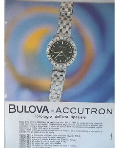 P64.027  Pubblicita' Advertising Bulova accutron orologeria 1964 Clipping