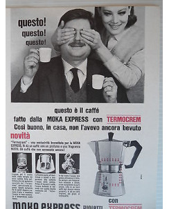 P64.028  Pubblicita' Advertising Bialetti moka express per caffe' 1964 Clipping