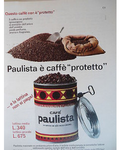 P64.032  Pubblicita' Advertising Paulista caffe' 1964 Clipping