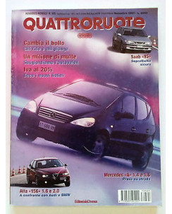 Quattroruote 505 Nov ' 97, Saab 95,Mercedes A 1.4 e 1.6 * B *
