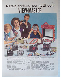 P64.038 Pubblicita' Advertising View-Master proiettori,stereovisori1964 Clipping