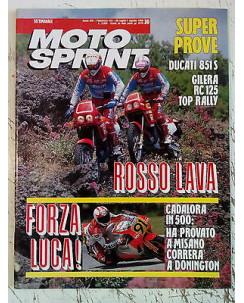 Moto Sprint 30 1989 Prove Ducati 851S, Gilera RC 125 Top Rally. Cadalora