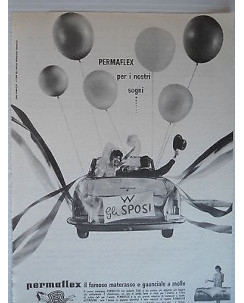 P65.013  Pubblicita' Advertising  Permaflex materassi 1965  Clipping