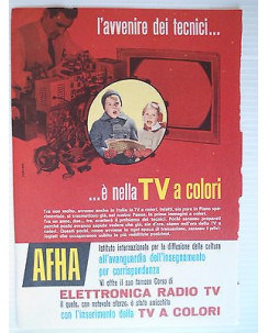 P65.017  Pubblicita' Advertising  Afha televisori e radio 1965  Clipping