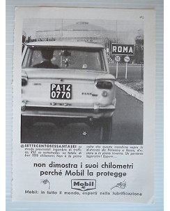 P65.020   Pubblicita' Advertising  Mobil lubrificanti automobili 1965  Clipping