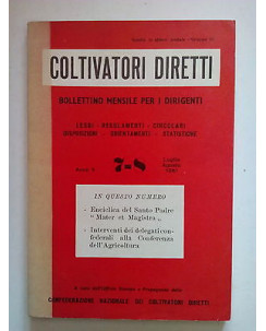 Coltivatori Diretti. Bollettino Mensile per i Dirigenti ed. CNCD 1961 [SR] A64