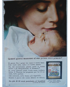 P65.026  Pubblicita' Advertising  Plasmon omogenizzati per bambini 1965 Clipping