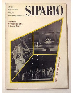 Sipario n. 344 gen. '75 - 'Crudele Intromissione' B. Cagli - La Scala * FF11