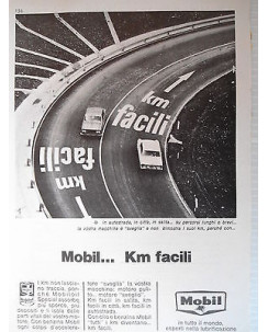 P66.014  Pubblicita' Advertising  Mobil Olio e benzina per vetture 1966 Clipping
