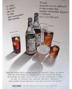 P66.016  Pubblicita' Advertising  Bacardi Rum   1966  Clipping