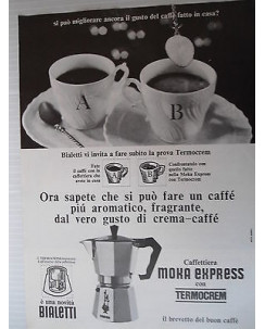 P66.020  Pubblicita' Advertising  Bialetti  Caffettiere moka 1966  Clipping