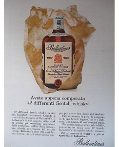 P66.021  Pubblicita' Advertising  Ballantines Scotch whisky  1966  Clipping