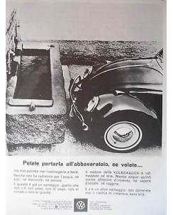 P66.025  Pubblicita' Advertising  Volkswagen automobili  1966  Clipping
