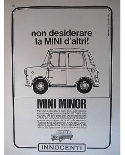 P66.033  Pubblicita' Advertising  Innocenti Mini minor automobil  1966  Clipping