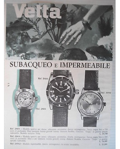 P66.034  Pubblicita' Advertising Vetta orologeria  1966 Clipping