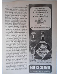 P66.038  Pubblicita' Advertising  Bocchino Grappa gran moscato  1966  Clipping