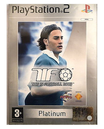VIDEOGIOCO PER PlayStation 2: THIS IS FOOTBALL 2003 VERSIONE PLATINUM - 3+