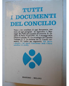 Tutti i documenti del Concilio Ed. Massimo Milano [SR] A72